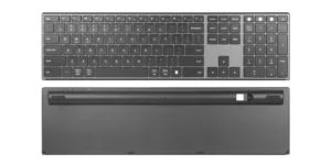 B103  Slim 3-Zone Metal Wireless Desktop Keyboard