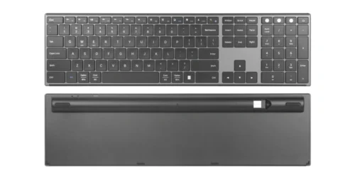 B103  Slim 3-Zone Metal Wireless Desktop Keyboard