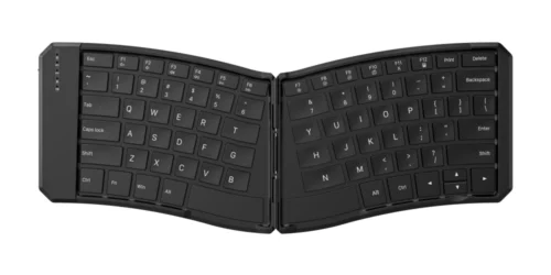 DF047  Portable Foldable Ergonomic Wireless Keyboard
