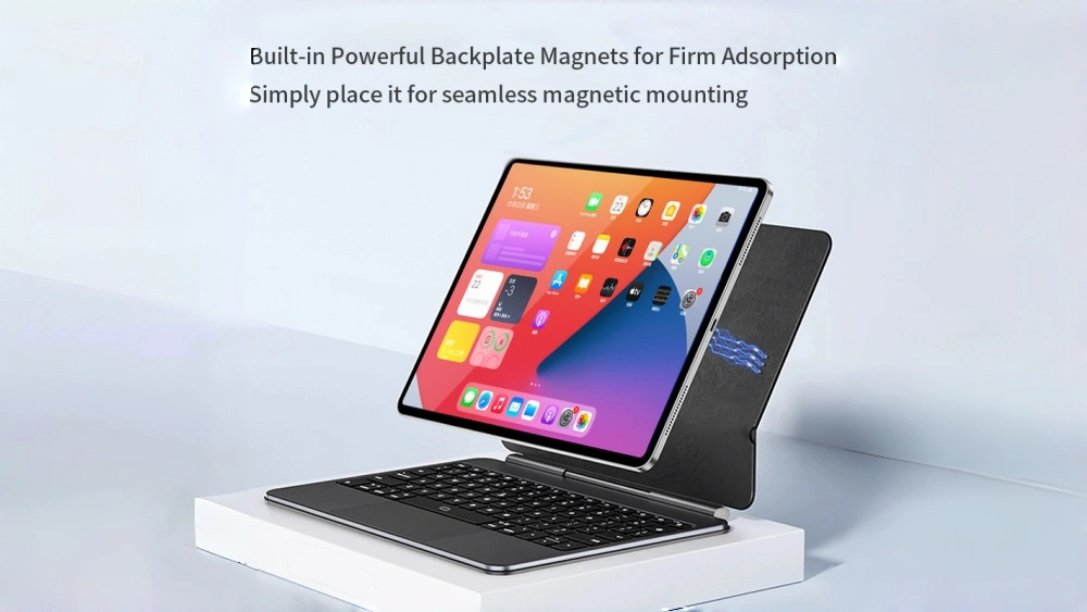 M19  Magnetic Leather Keyboard Cover for Ipad Pro