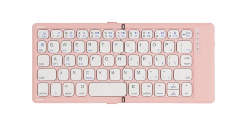 DF009  2-Fold Pocket Bluetooth Keyboard with Built-in Makeup Mirror 