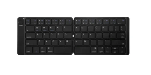 B047  Ultra Slim Dual Fold Silent Bluetooth Keyboard with Scissor-Switch