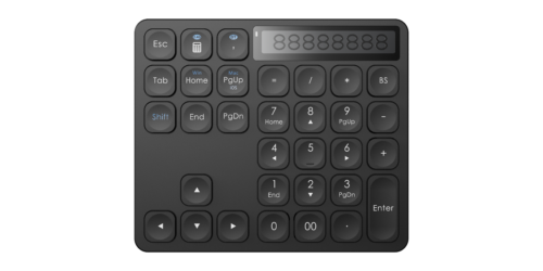 B121S 2-zone numeric keyboard with display