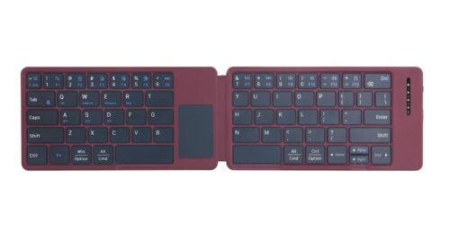 DF013T 2-Fold Pocket Bluetooth Keyboard With Touchpad | Slim Travel Keyboard